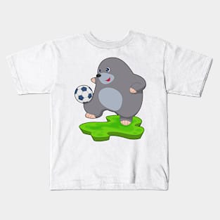 Mole Soccer player Soccer Sports Kids T-Shirt